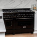 ZLINE 48" Black Stainless, Gas Burner, Electric Oven Range, RAB - 48 - Farmhouse Kitchen and Bath