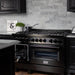 ZLINE 48" Black Stainless, Gas Burner, Electric Oven Range, RAB - 48 - Farmhouse Kitchen and Bath
