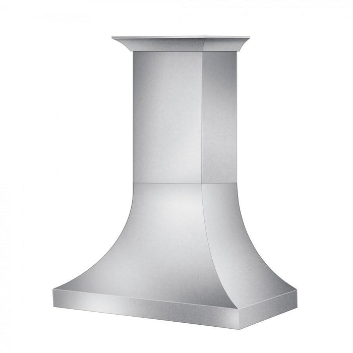 ZLINE 48" Designer Snow Stainless Finish Wall Range Hood, 8632S - 48 - Farmhouse Kitchen and Bath
