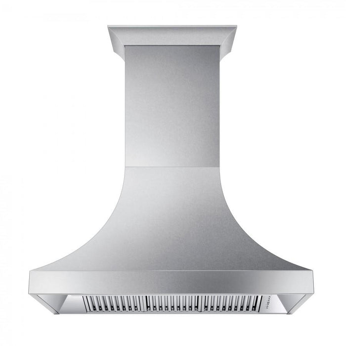 ZLINE 48" Designer Snow Stainless Finish Wall Range Hood, 8632S - 48 - Farmhouse Kitchen and Bath