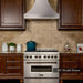 ZLINE 48" Designer Snow Stainless Finish Wall Range Hood, 8632S - 48 - Farmhouse Kitchen and Bath