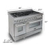 ZLINE 48" Dual Fuel Snow Stainless Range, Snow Stainless Door, RAS - SN - 48 - Farmhouse Kitchen and Bath