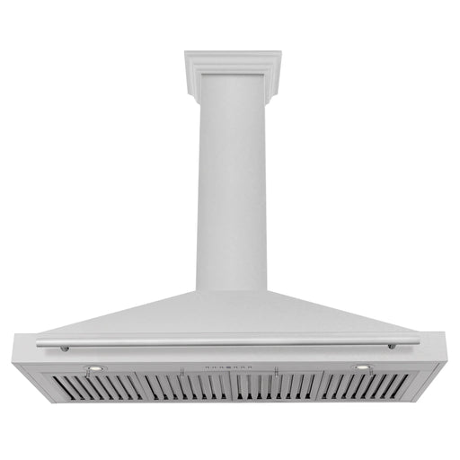 ZLINE 48" Fingerprint Resistant Stainless Steel Range Hood with Stainless Steel Handle KB4SNX - 48 - Farmhouse Kitchen and Bath