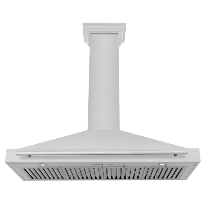 ZLINE 48" Fingerprint Resistant Stainless Steel Range Hood with Stainless Steel Handle KB4SNX - 48 - Farmhouse Kitchen and Bath