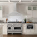 ZLINE 48" Fingerprint Resistant Stainless Steel Range Hood with Stainless Steel Handle KB4SNX - 48 - Farmhouse Kitchen and Bath