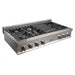 ZLINE 48 in. Porcelain Rangetop in Snow Stainless, 7 Gas Burners, RTS - 48 - Farmhouse Kitchen and Bath