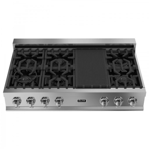 ZLINE 48 inch Rangetop with 7 Gas Burners, RT48 - Farmhouse Kitchen and Bath