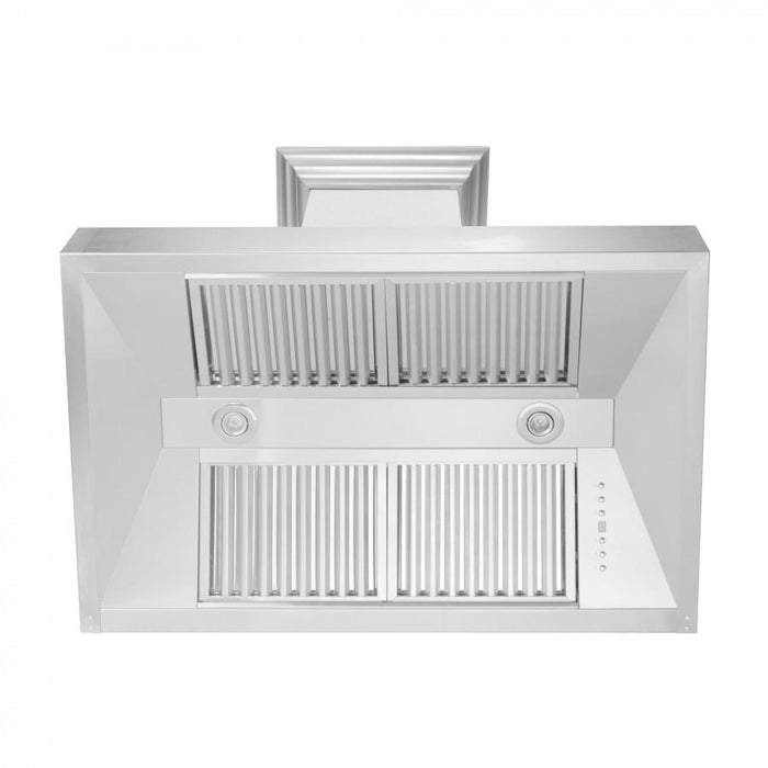ZLINE 48" Snow Finish Range Hood with Snow Finish Shell, 8654SN - 48 - Farmhouse Kitchen and Bath