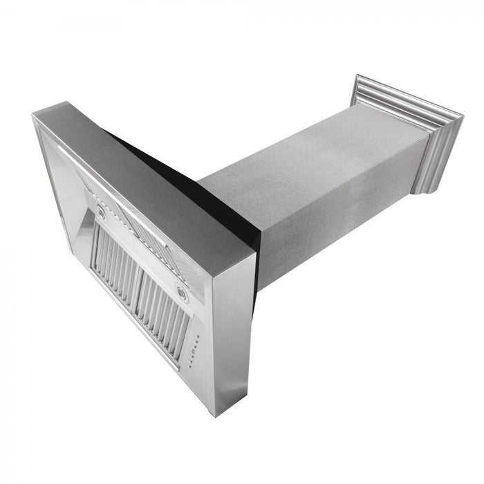 ZLINE 48" Snow Finish Wall Range Hood, Black Matte Shell, 8654BLM - 48 - Farmhouse Kitchen and Bath
