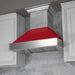 ZLINE 48" Snow Finish Wall Range Hood, Red Gloss Shell, 8654RG - 48 - Farmhouse Kitchen and Bath