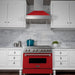 ZLINE 48" Snow Finish Wall Range Hood, Red Matte Shell, 8654RM - 48 - Farmhouse Kitchen and Bath