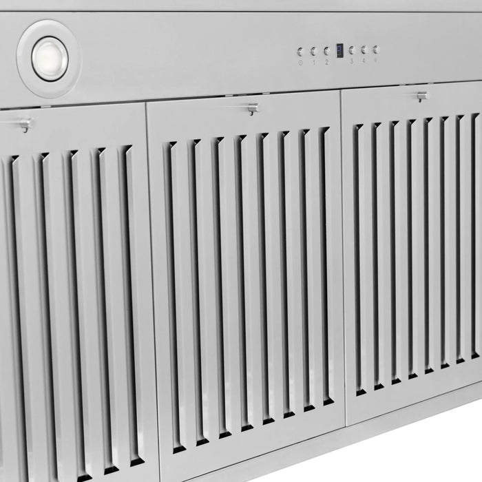 ZLINE 48" Stainless Range Hood Shell, Stainless Handle KB4SNX - BLM - 48 - Farmhouse Kitchen and Bath