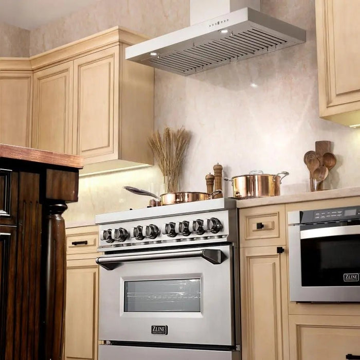 ZLINE 48" Stainless Steel Wall Range Hood KE - 48 - Farmhouse Kitchen and Bath