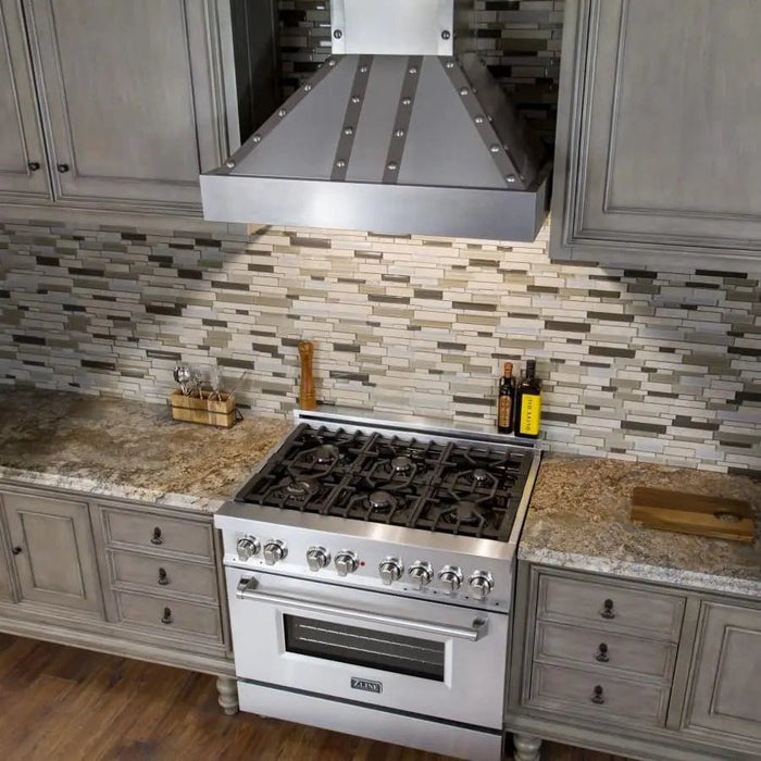 ZLINE 48" Stainless Wall Range Hood 655 - 4SSSS - 48 - Farmhouse Kitchen and Bath