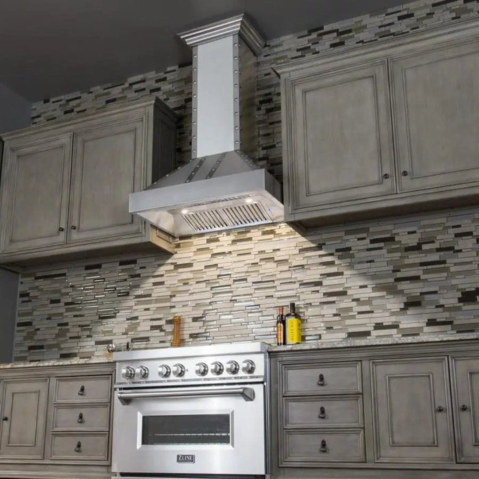 ZLINE 48" Stainless Wall Range Hood 655 - 4SSSS - 48 - Farmhouse Kitchen and Bath