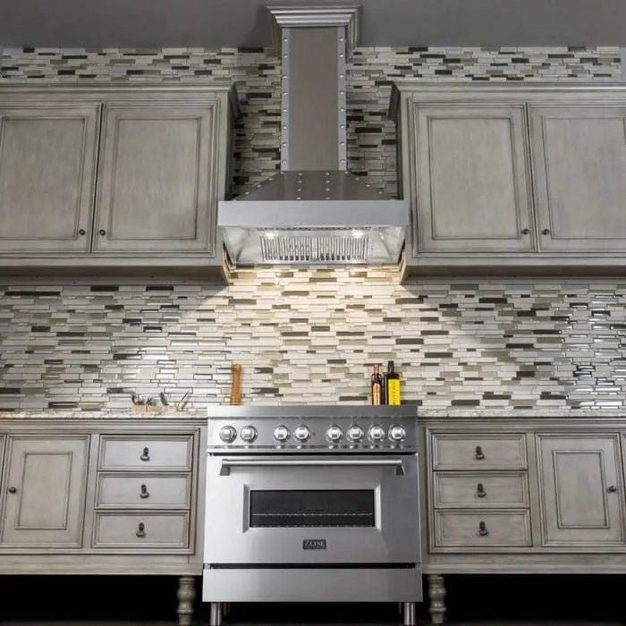 ZLINE 48" Stainless Wall Range Hood 655 - 4SSSS - 48 - Farmhouse Kitchen and Bath