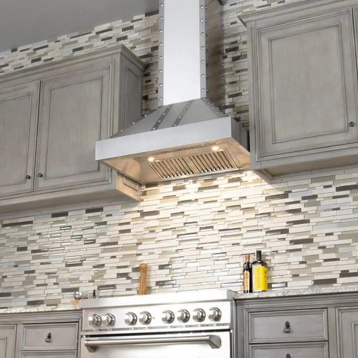 ZLINE 48" Stainless Wall Range Hood 655 - 4SSSS - 48 - Farmhouse Kitchen and Bath