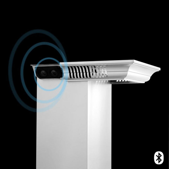 ZLINE 48" Wall Range Hood, Built - in CrownSound® Bluetooth Speakers, KBCRN - BT - 48 - Farmhouse Kitchen and Bath