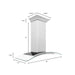 ZLINE 48" Wall Range Hood, Snow Finish Stainless & Glass, 8KN4S - 48 - Farmhouse Kitchen and Bath