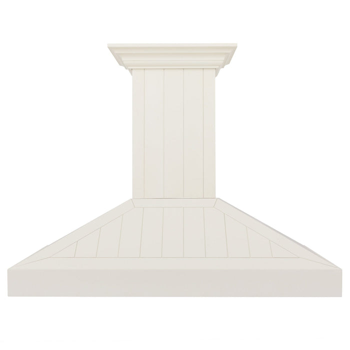 ZLINE 48" Wooden Wall Mount Range Hood in Cottage White, KPTT - 48 - Farmhouse Kitchen and Bath