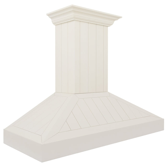 ZLINE 48" Wooden Wall Mount Range Hood in Cottage White, KPTT - 48 - Farmhouse Kitchen and Bath