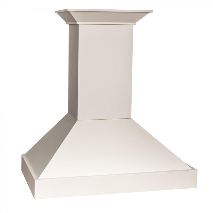 ZLINE 48" Wooden Wall Range Hood in Cottage White, KBTT - 48 - Farmhouse Kitchen and Bath