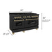 ZLINE 60" Autograph Dual Fuel Range, Black Stainless, RABZ - 60 - CB - Farmhouse Kitchen and Bath