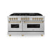 ZLINE 60" Autograph Edition, 7.4 cu. ft. Dual Fuel Range, RAZ - 60 - CB - Farmhouse Kitchen and Bath