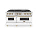 ZLINE 60" Autograph Edition, 7.4 cu. ft. Dual Fuel Range, RAZ - WM - 60 - CB - Farmhouse Kitchen and Bath