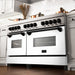 ZLINE 60" Autograph Edition, 7.4 cu. ft. Dual Fuel Range, RAZ - WM - 60 - MB - Farmhouse Kitchen and Bath