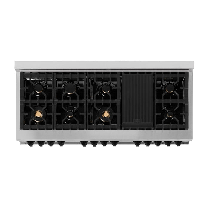 ZLINE 60" Autograph Edition, 7.4 cu. ft. Dual Fuel Range, RAZ - WM - 60 - MB - Farmhouse Kitchen and Bath