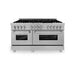 ZLINE 60" Dual Fuel Range, DuraSnow Stainless, RAS - SN - 60 - Farmhouse Kitchen and Bath