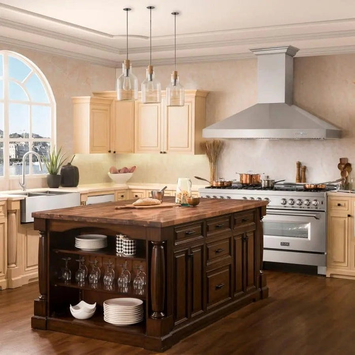 ZLINE 60" Stainless Steel Wall Range Hood 667 - 60 - Farmhouse Kitchen and Bath