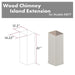 ZLINE 61" Wooden Chimney Extension, Ceilings up to 12.5', KBiTT - E - Farmhouse Kitchen and Bath