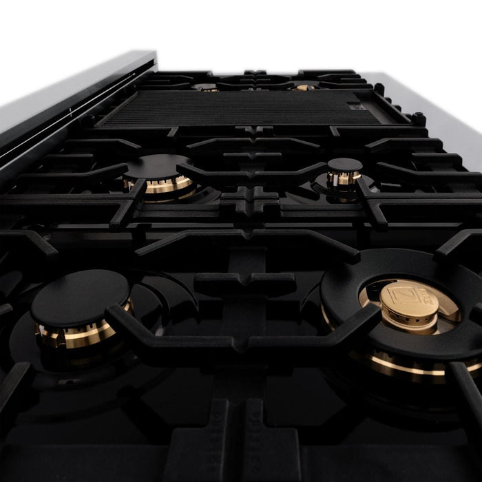 ZLINE 7 Brass Burners, BRASSBR - 48 - Farmhouse Kitchen and Bath