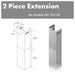 ZLINE 71" Extended Chimney, 2PCEXT - 681 - 30/36 - Farmhouse Kitchen and Bath