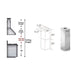 ZLINE 71" Extended Chimney, 2PCEXT - 681i - 30/36 - Farmhouse Kitchen and Bath