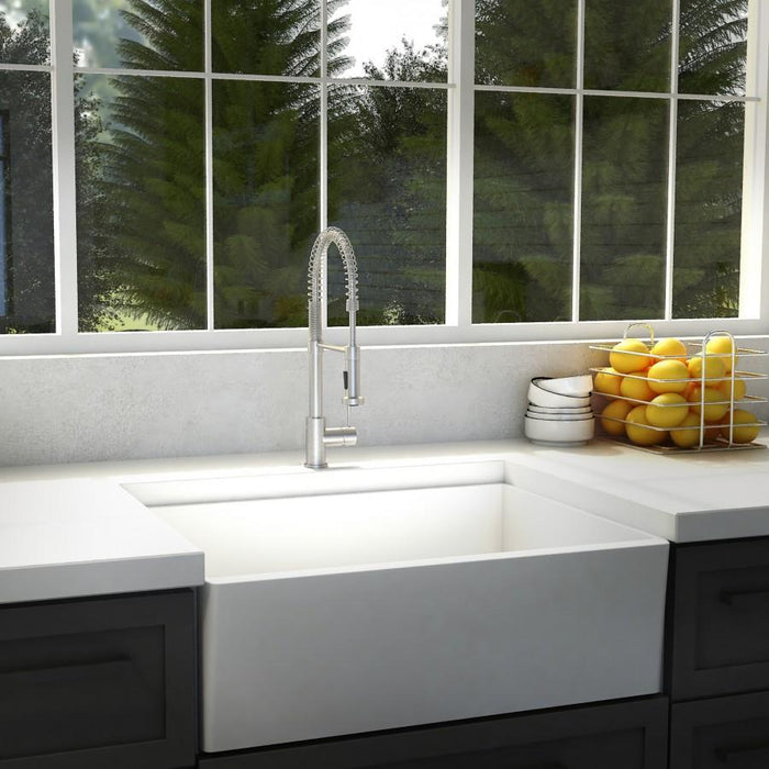 ZLINE Apollo Kitchen Faucet, APL - KF - BN - Farmhouse Kitchen and Bath