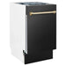 ZLINE Autograph 18" Dishwasher Black Stainless, Bronze, DWVZ - BS - 18 - CB - Farmhouse Kitchen and Bath