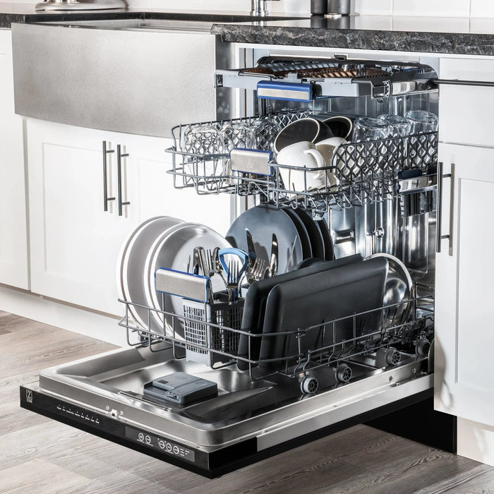 ZLINE Autograph 18" Dishwasher Black Stainless, Bronze, DWVZ - BS - 18 - CB - Farmhouse Kitchen and Bath