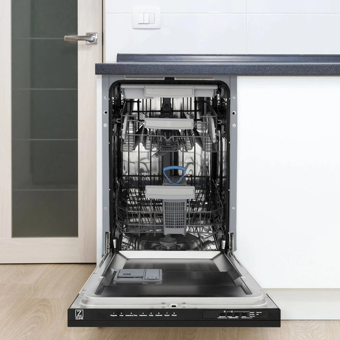ZLINE Autograph 18" Dishwasher Black Stainless, Bronze, DWVZ - BS - 18 - CB - Farmhouse Kitchen and Bath