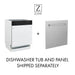 ZLINE Autograph 24" Dishwasher Black Stainless, DWVZ - BS - 24 - G - Farmhouse Kitchen and Bath