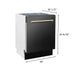 ZLINE Autograph 24" Dishwasher Black Stainless, DWVZ - BS - 24 - G - Farmhouse Kitchen and Bath