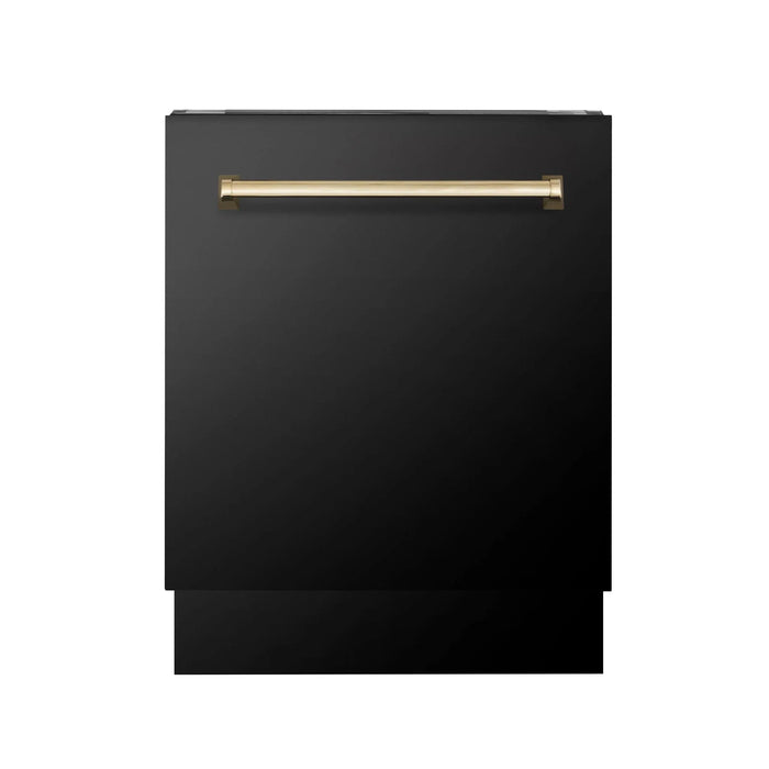 ZLINE Autograph 24" Dishwasher Black Stainless, DWVZ - BS - 24 - G - Farmhouse Kitchen and Bath