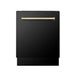 ZLINE Autograph 24" Dishwasher Black Stainless, DWVZ - BS - 24 - G - Farmhouse Kitchen and Bath