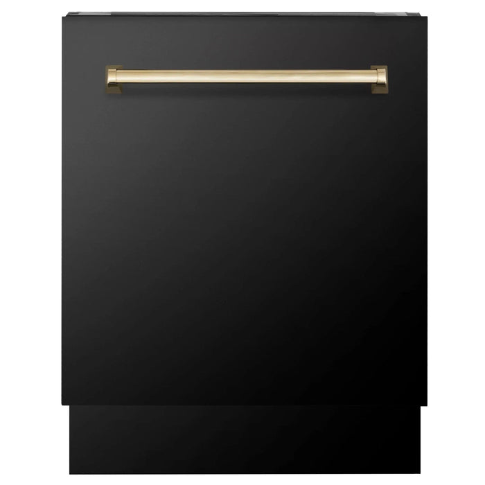 ZLINE Autograph 24" Dishwasher Black Stainless, DWVZ - BS - 24 - G - Farmhouse Kitchen and Bath