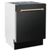 ZLINE Autograph 24" Dishwasher Black Stainless, DWVZ - BS - 24 - G - Farmhouse Kitchen and Bath