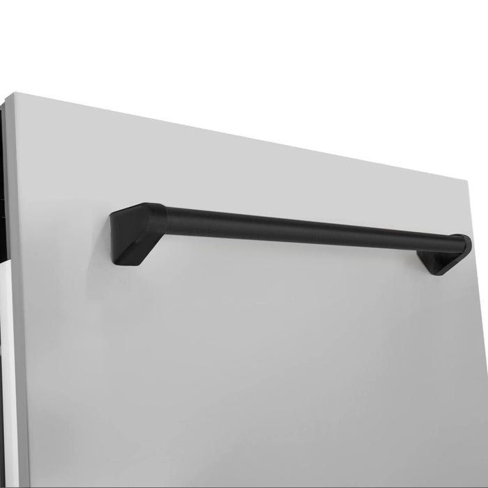ZLINE Autograph 24" Dishwasher Stainless Door, Matte Black Handle DWVZ - 304 - 24 - MB - Farmhouse Kitchen and Bath