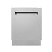 ZLINE Autograph 24" DuraSnow Dishwasher, Black Handle DWVZ - SN - 24 - MB - Farmhouse Kitchen and Bath