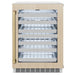 ZLINE Autograph 24 in. Dual Zone 44 Bottle Wine Cooler With Panel Ready Glass Door And Champagne Bronze Handle RWDPOZ - 24 - CB - Farmhouse Kitchen and Bath